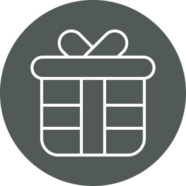 Hediye. Web simgesi basit illüstrasyon