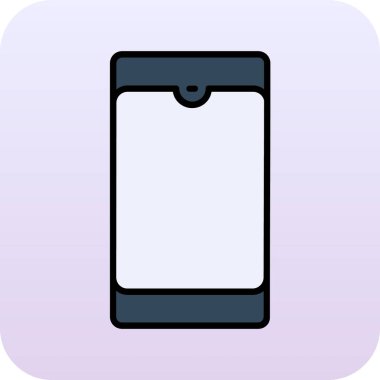 Akıllı telefon simgesinin vektör illüstrasyonu