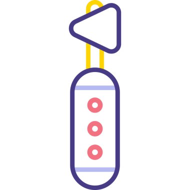 Çizgi film simgesinin vektör çizimi