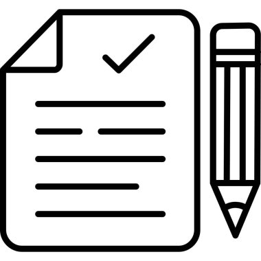 kalem simgesi vektör illüstrasyonu