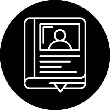 Pano ile iş adamının vektör illüstrasyonu