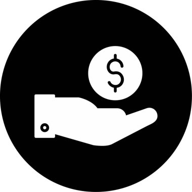 Para için. Web simgesi basit tasarım