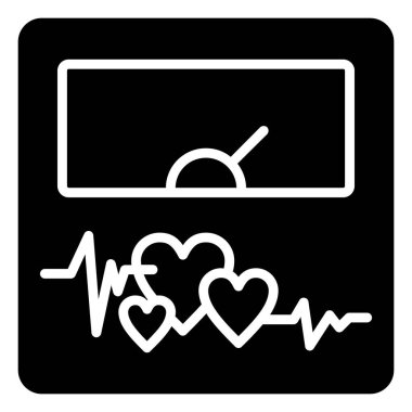 Kalp ikonu vektör illüstrasyonu