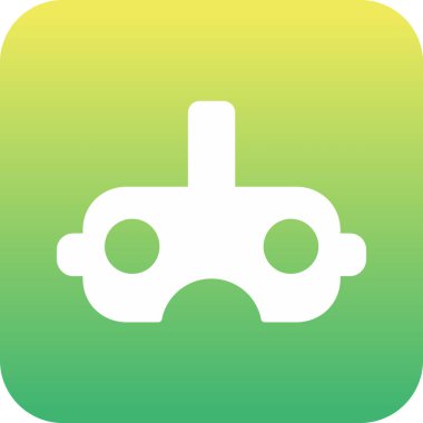 Bir araba simgesinin vektör illüstrasyonu