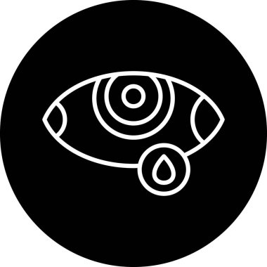 Göz simgesi vektör illüstrasyonu