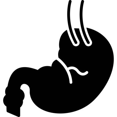 mide ikonu vektör illüstrasyonu