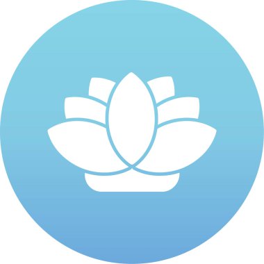 Çiçek. Web simgesi basit illüstrasyon