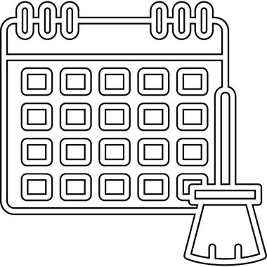 Takvim simgesi. Basit resimleme