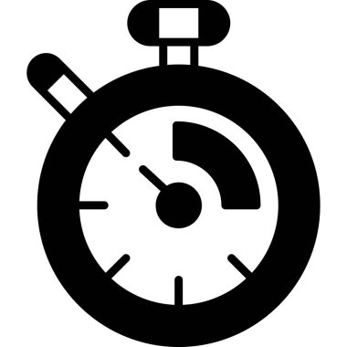 Saat ikonu vektör illüstrasyonu