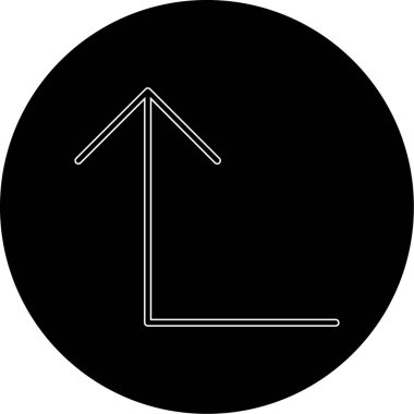 Modern yol simgesinin vektör illüstrasyonu