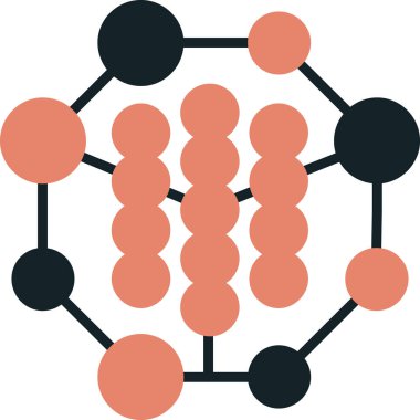 Molekül. Web simgesi basit illüstrasyon