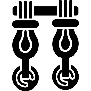 Spor salonu ağırlık kaldırma, basit tasarım