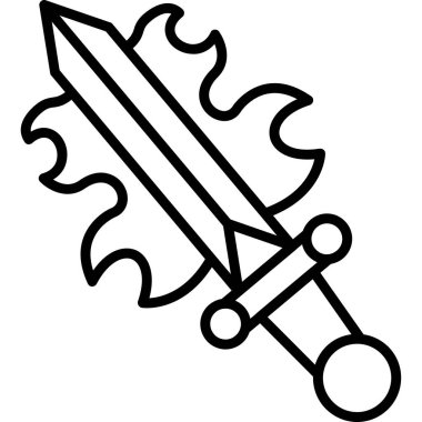 Bıçak. Web simgesi basit illüstrasyon