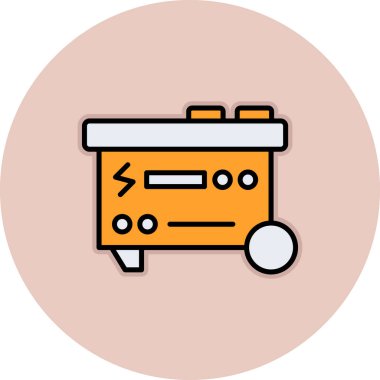 Basit bir güç simgesi, vektör illüstrasyonu