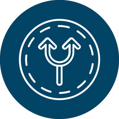 Benzersiz burç işaret çizgisi vektör simgesi