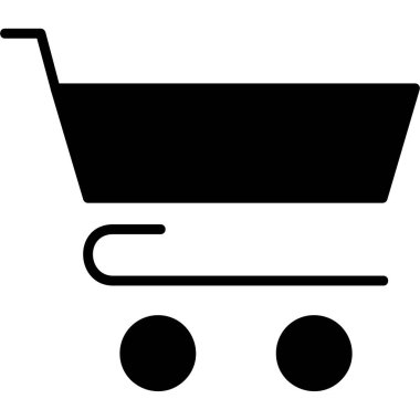 alışveriş arabası vektör simgesi