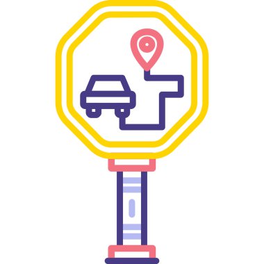 konum haritası ikon vektör illüstrasyon tasarımı