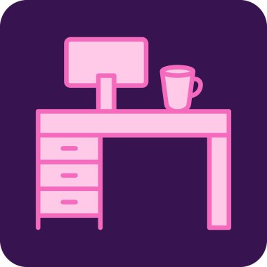 Kahve makinesi. Web simgesi basit illüstrasyon