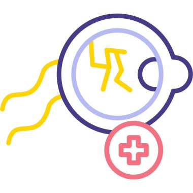 Modern bir tıbbi simgenin vektör çizimi