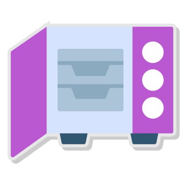 Ofis. Web simgesi basit illüstrasyon