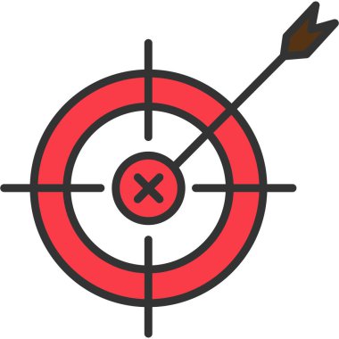 Hedef. Web simgesi basit illüstrasyon