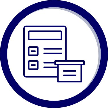 Belge simgesinin vektör illüstrasyonu