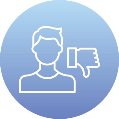 İnsan simgesinin vektör illüstrasyonu