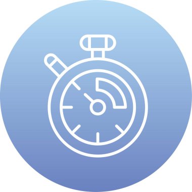 Alarm saati simgesi, vektör tasarımı illüstrasyonu