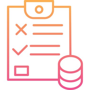 Belge. Web simgesi basit illüstrasyon