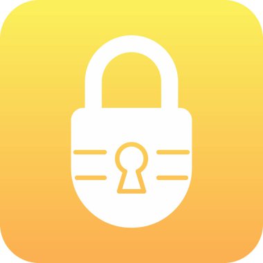 Kilit vektör simge işareti simge vektör çizim kişisel ve ticari kullanım için..