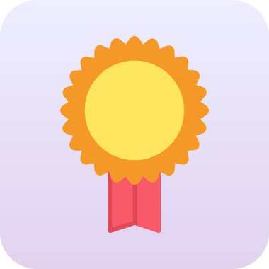 Madalya. Web simgesi basit illüstrasyon