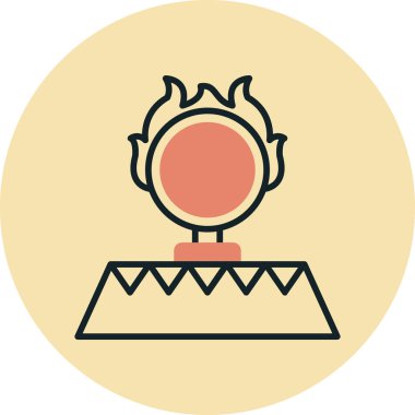 Bir çelengin vektör illüstrasyonu