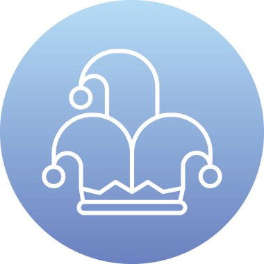 Bir şapka simgesinin vektör illüstrasyonu