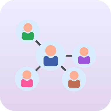 sosyal ağ vektör çizim