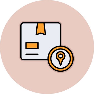 harita konumu pin rengi vektör illüstrasyonu