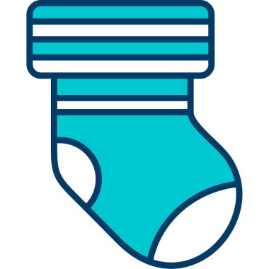 Bebek çorapları. resimleme tasarımı