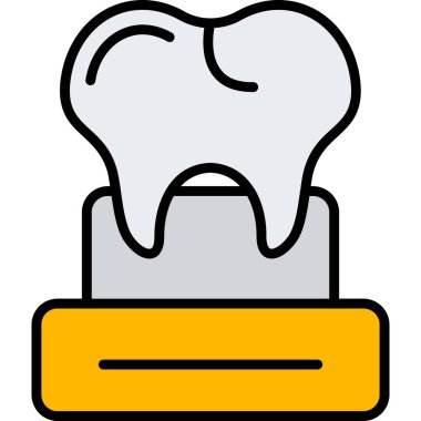 Diş. Web simgesi basit illüstrasyon
