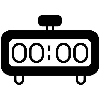 Çalar saat simgesi, basit tarzı