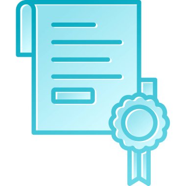 Belge. Web simgesi basit illüstrasyon