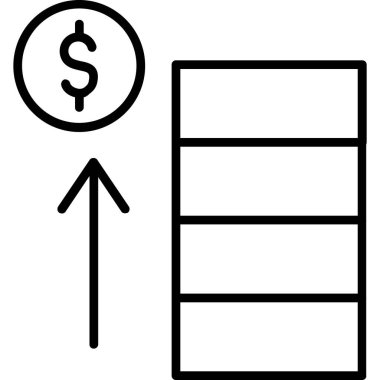 Kârlı ağ simgesi, vektör illüstrasyonu