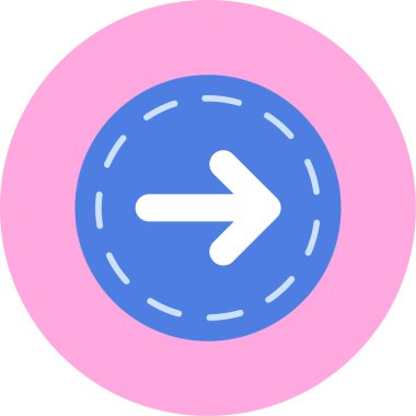 Ok yönü simgesi - taslak biçimi