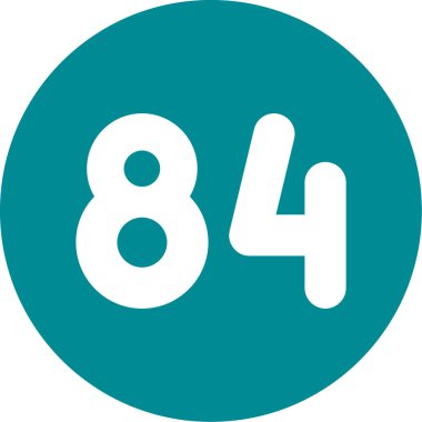 Bir 6 9 sayısının vektör illüstrasyonu