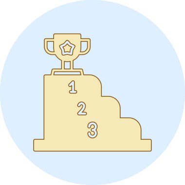 kupa simgesi vektör illüstrasyonu