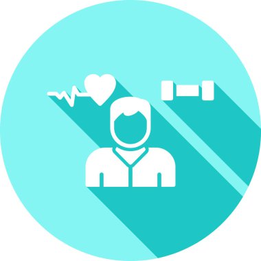 Bir doktor simgesinin vektör çizimi