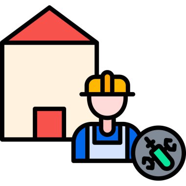 İnşaat mühendisi yapı simgesi