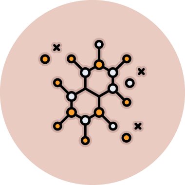 Molekül simgesi vektör illüstrasyonu