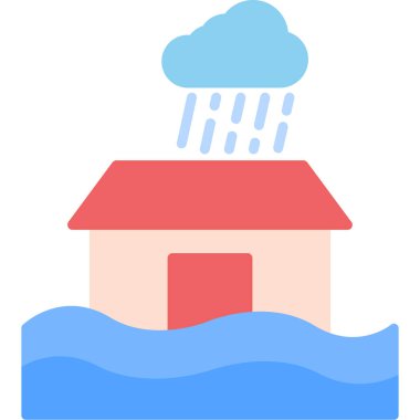 Hava durumu. Web simgesi vektör illüstrasyonu