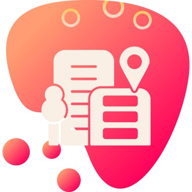 harita simgesi vektör illüstrasyonu