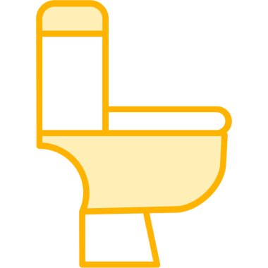 Tuvalet. Web simgesi basit illüstrasyon