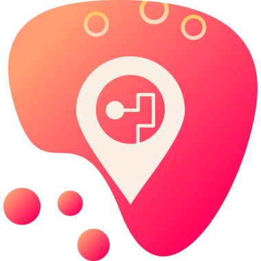 harita konumu simgesi düz biçimli